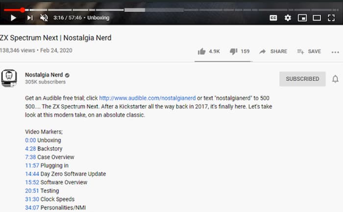 Adding chapters to your YouTube description is one of the video content marketing trends to get more search appearances